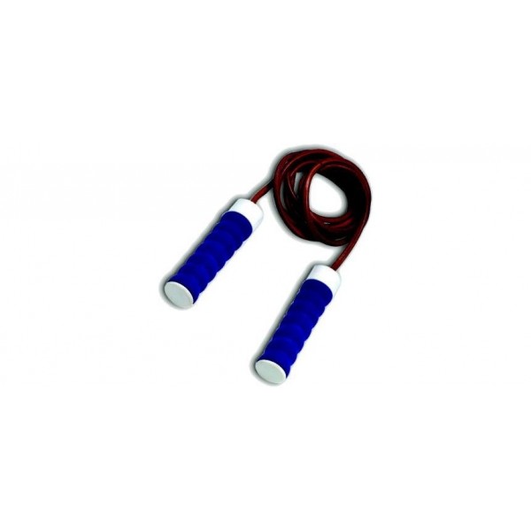 Weighted leather skipping rope